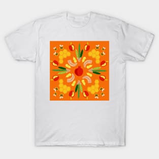 Yomim Noraim - orange print T-Shirt